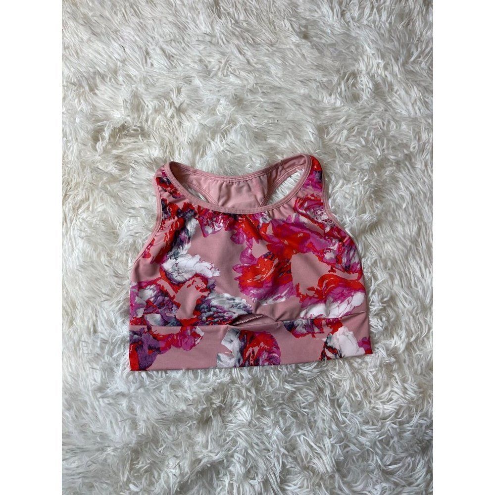 Victoria Sport Pink Floral Sports Bra XS